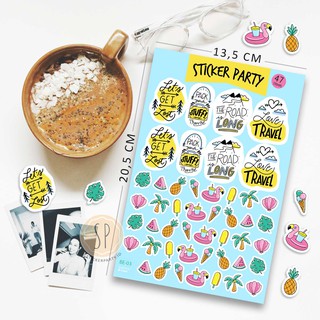  StickerParty Sticker Ice Cream Kawaii Lucu Stickers Cute 