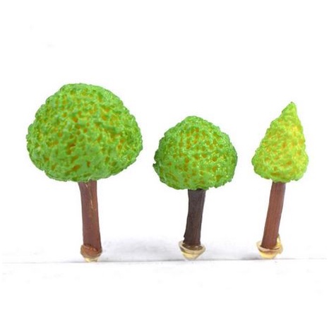 Miniatures - Terrariums - Green Tree Ornaments (3pcs)