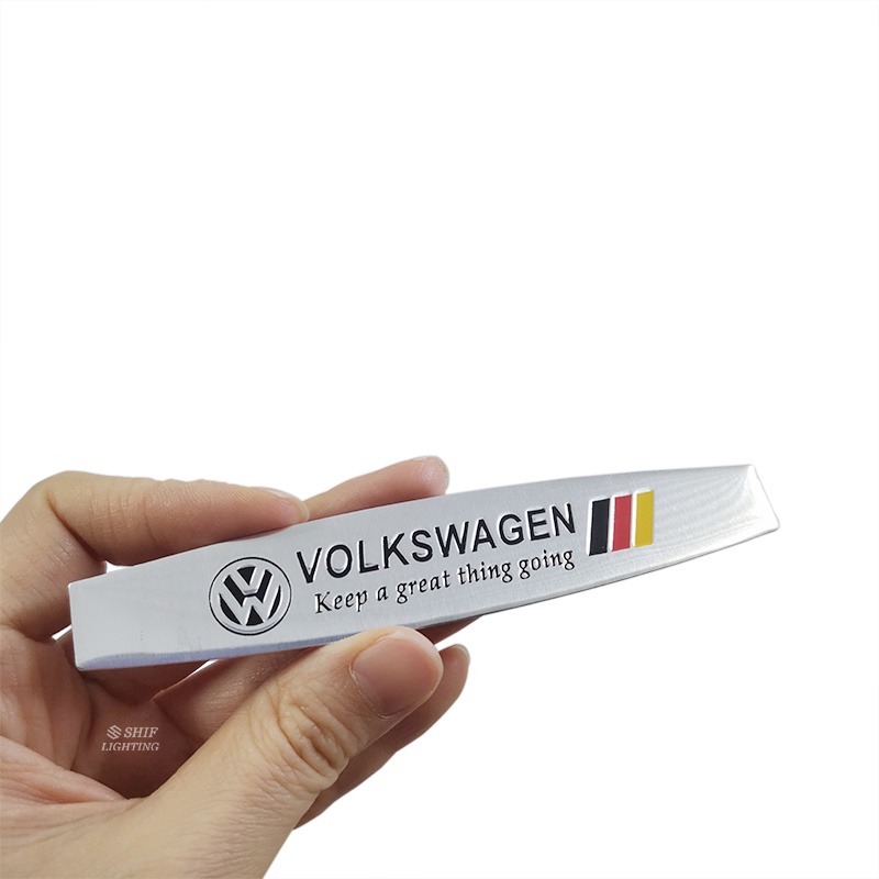 1pc Stiker Emblem Logo Volkswagen Bahan Aluminum Untuk Bagasi Belakang Mobil VW Volkswagen