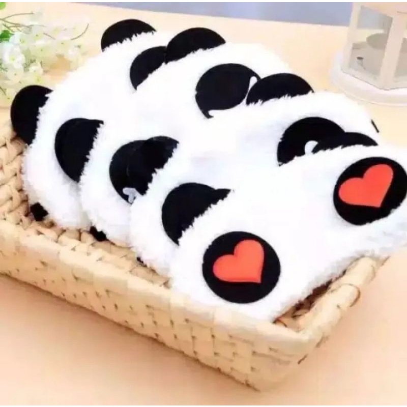 Penutup mata untuk tidur / eye cover /kacamata tidur / sleeping mask lucu panda