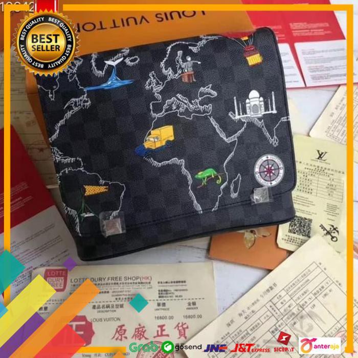 BIG SALE.. TAS SELEMPANG LV PRIA MIRROR QUALITY ] KV108 ..TERLARIS