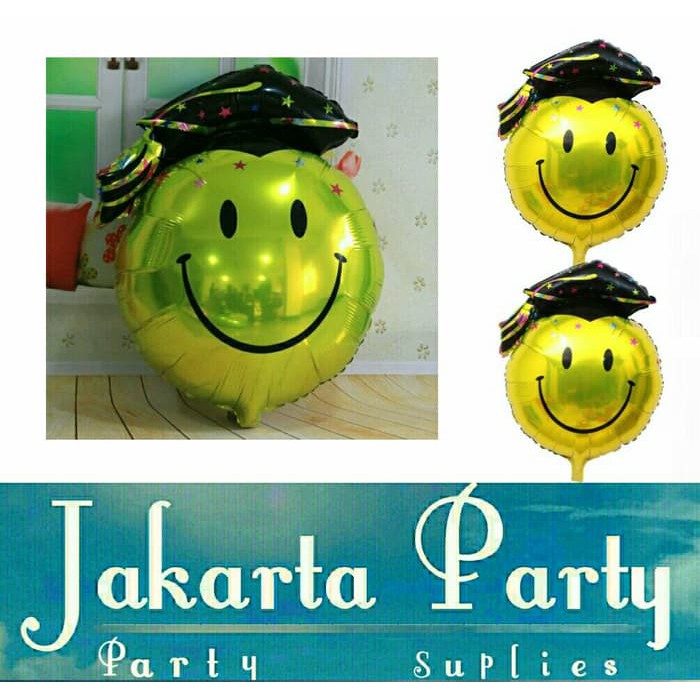 Balon Foil Wisuda / Balon Foil Graduation / Balon Smile Wisuda