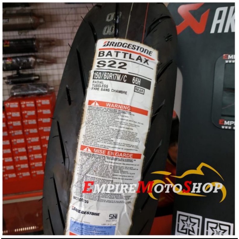 Ban Battlax S22 Ukuran 150 /60 - 17