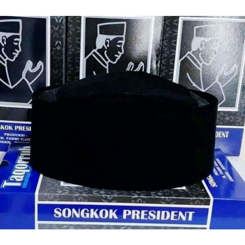 Songkok hitam polos /peci hitam polos/peci presiden