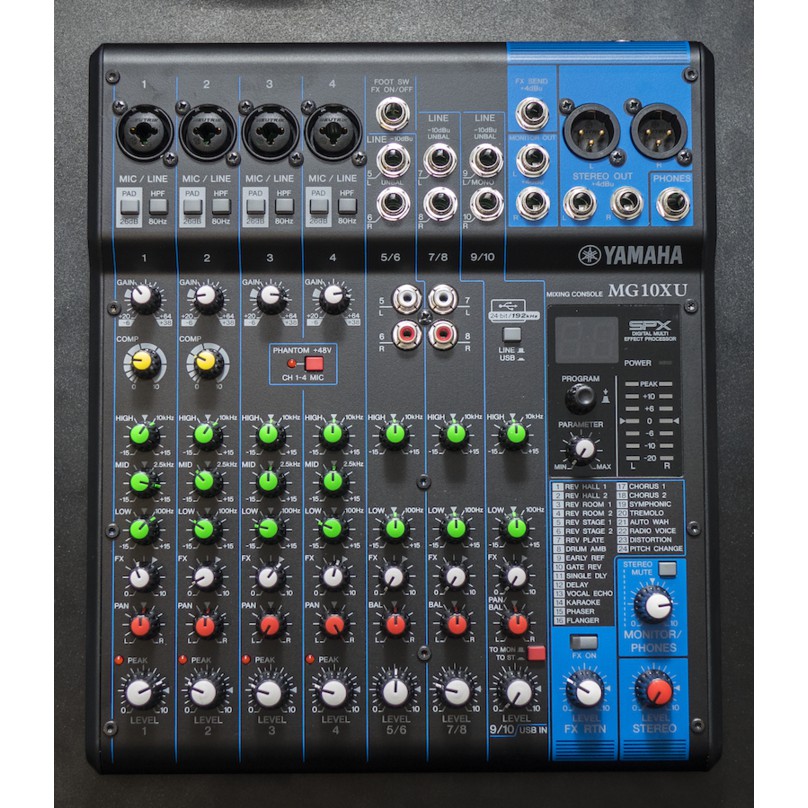 Mixer 10 Channel Yamaha Mg10xu Mg10 Xu Usb Audio Function Phantom Shopee Indonesia