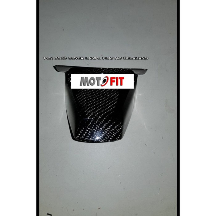 cover lampu plat no belakang Honda all new pcx 2018 2020 carbon kevlar