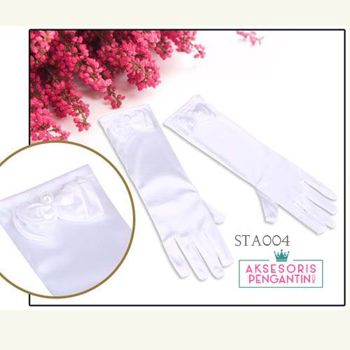 [SIAP KIRIM] AKSESORIS PENGANTIN WEDDING GLOVES SARUNG TANGAN ANAK STA004