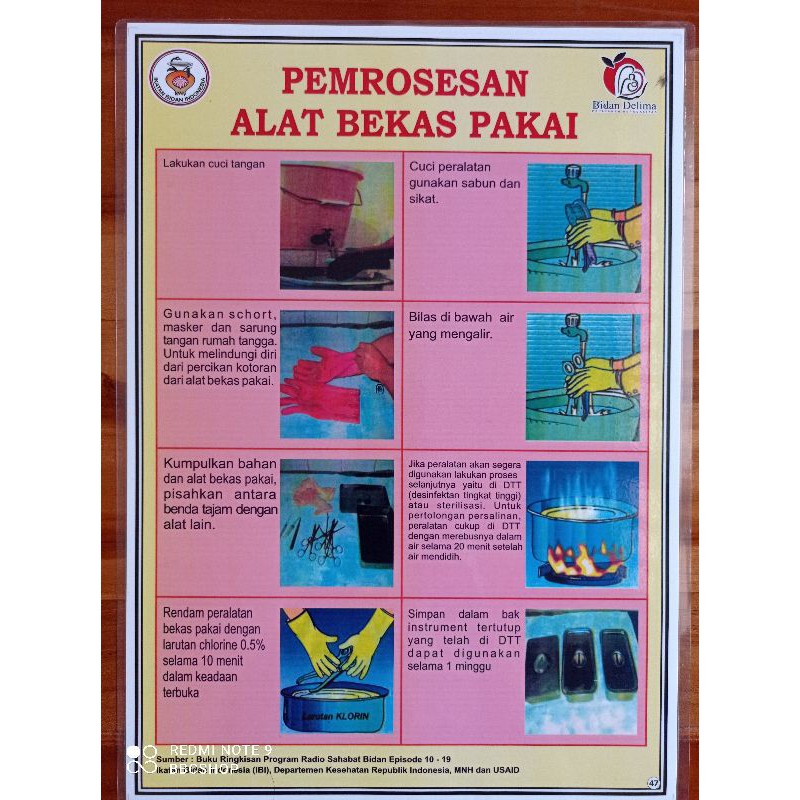 

(47) POSTER PEMROSESAN ALAT BEKAS PAKAI