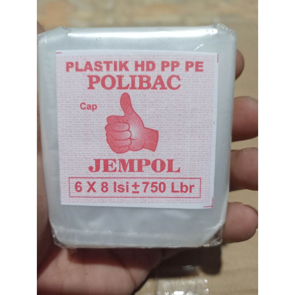 plastik polibag semai uk 6x8 isi -+750 lembar