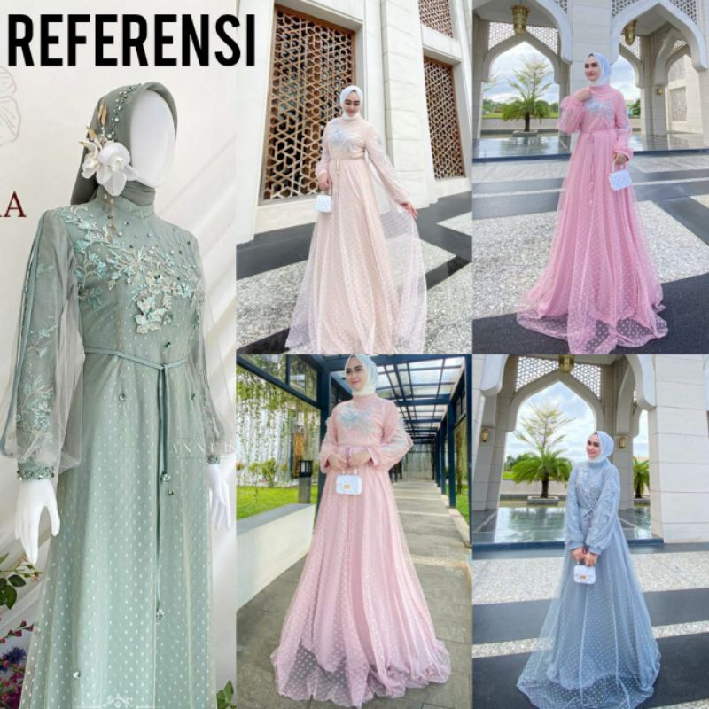 WELLYKIKI VIVORIE GAMIS TILE POLKA DOTY TILE POLKADOT ORI BY VIVORI