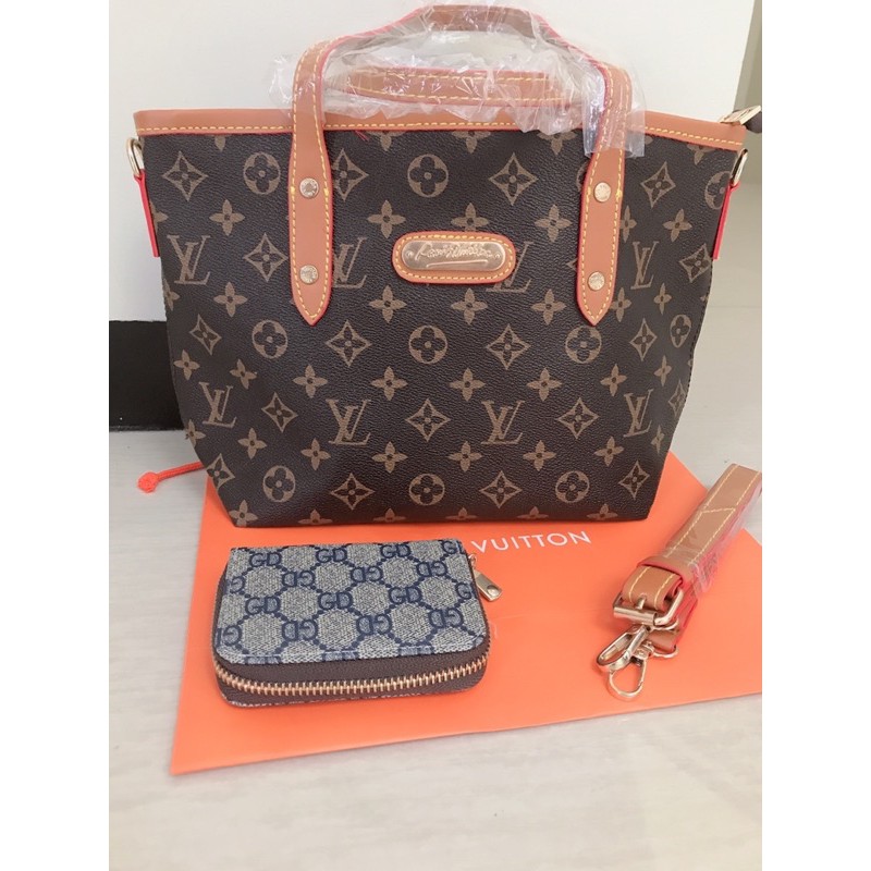 NEW LV BAG 24CM FREE POUCH