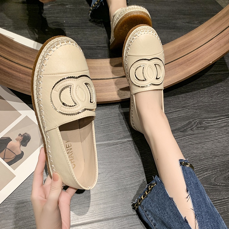 DDS10993 Sepatu flatshoes kerja wanita import sepatu slip on murah sepatu Chespa Espadrilles Slip On kekinian Cod Jakarta