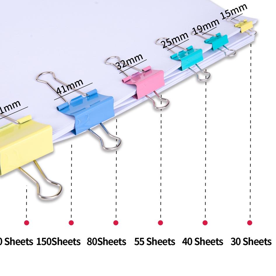 

Deli Binder Klip Warna 51mm E8551A !