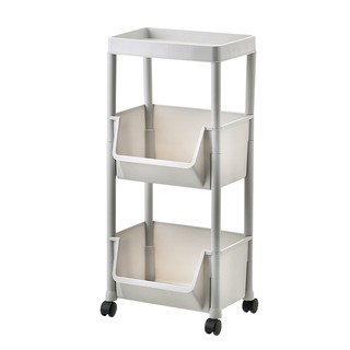 Storage Trolley Rolling Cart Kitchen Tier Wheel Storage Rack Organizer 3 Layers Storage Shelf Rack Shopee Indonesia