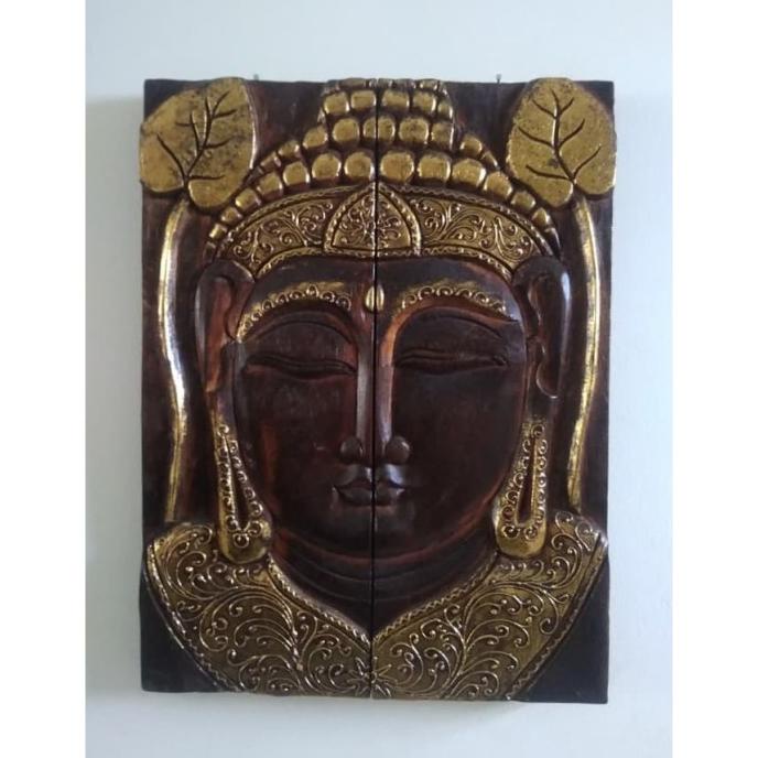 Buruan Beli] Buddha Head Painting / Hiasan Dinding Patung Kepala Buddha