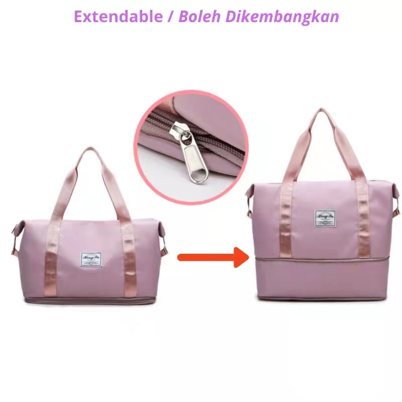 Mainland Tas Wanita Tas Travel Tas Jinjing Traveling Bag Praktis TTB02