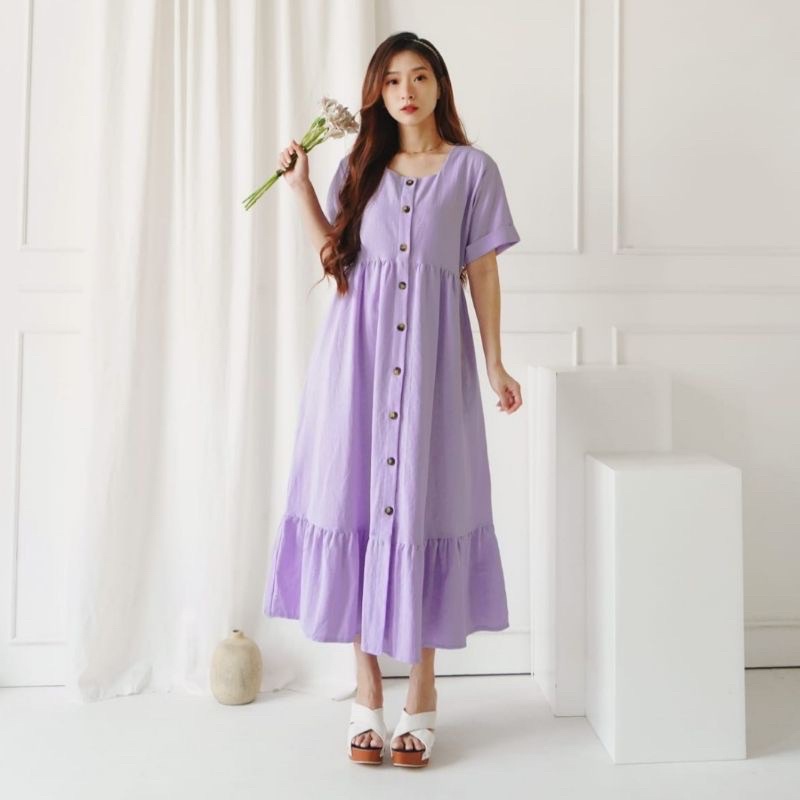 DRESS RUFFLE CASUAL DRES PREMIUM AURELI