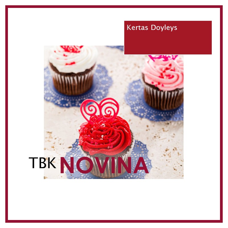 [ECER 25 LBR] Kertas Doyleys/ Doilies/ Doyli (WARNA) - Alas Toples Kue / Kertas Renda