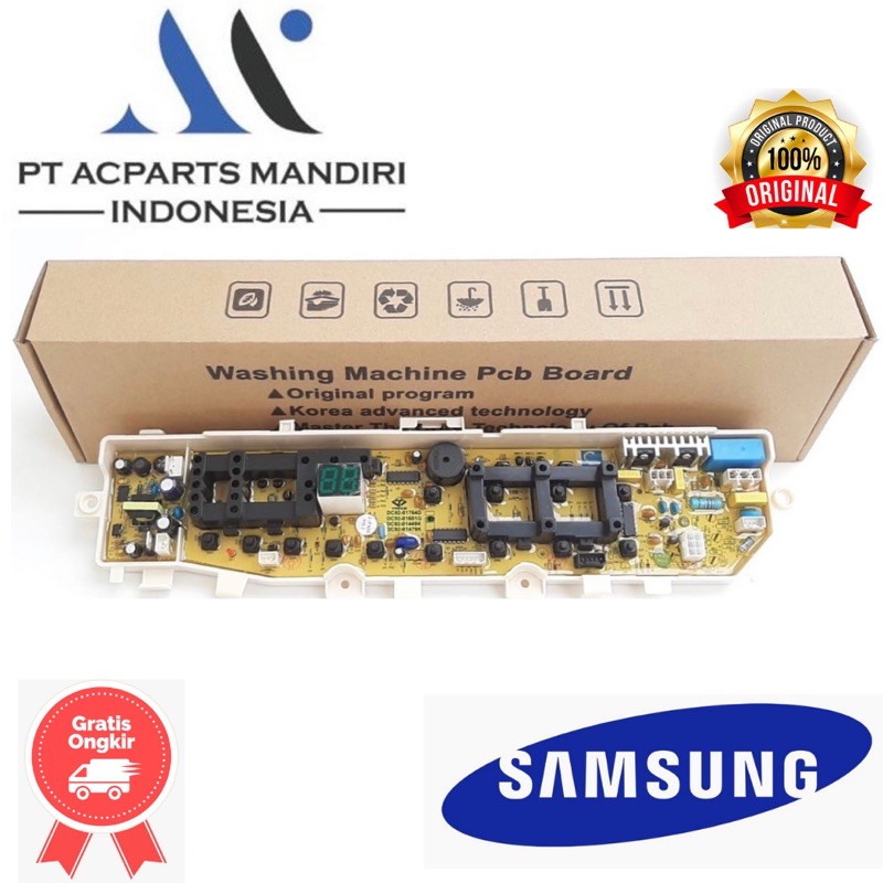 control board modul PCB mesin cuci Samsung 13 tombol dc92-01681g