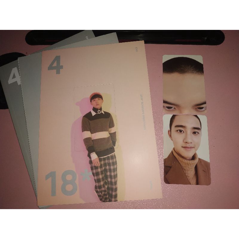 (SET) EXO D.O. Kyungsoo Photocard Universe A-B + SG18 April