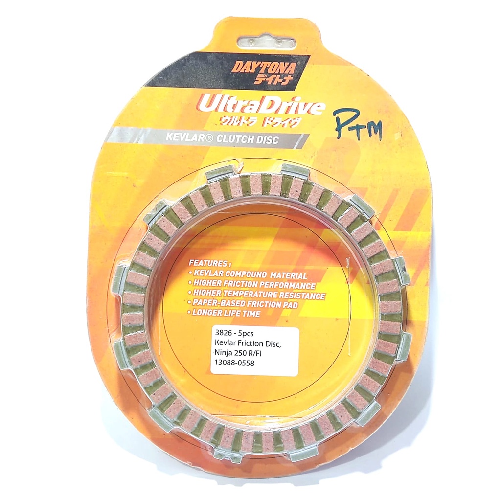 KAMPAS KOPLING RACING NINJA 250R 250 FI Z250 2 SILINDER 3826 DAYTONA