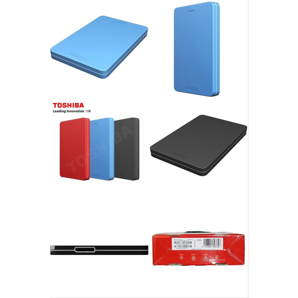 Aksesoris Komputer Hardisk Eksternal External 1 Tera Toshiba Canvio ALUMY 1TB HDD Hard Disk External