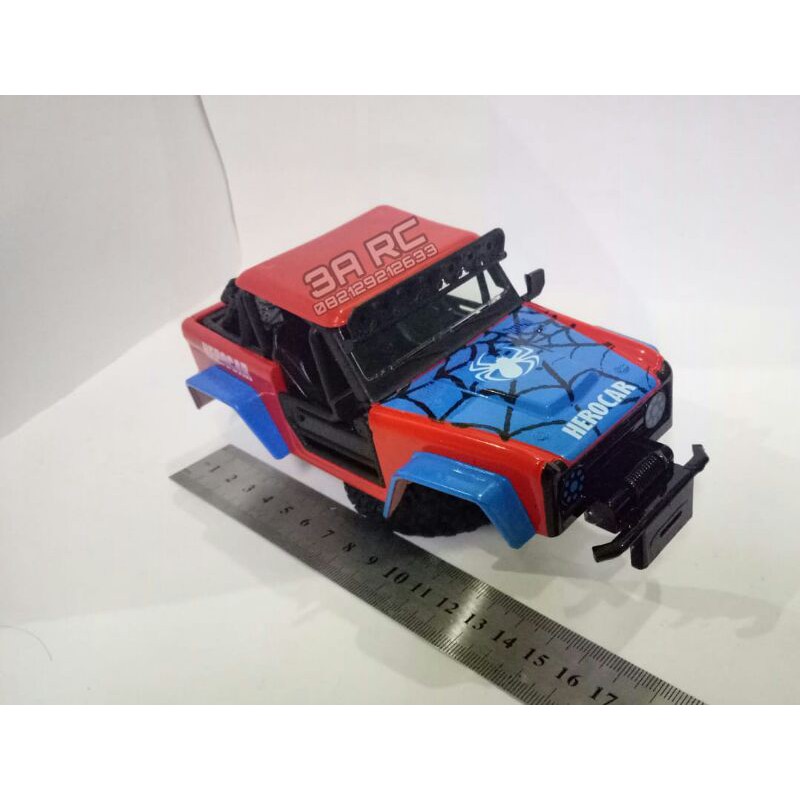 body RC jeep rangka mobil rock crawler 1:20 sparepart rangka mobil remote control sparepart RC