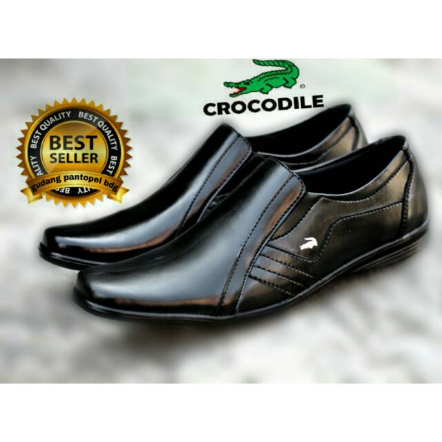 Pantople Crocodile Pria Semi Kulit