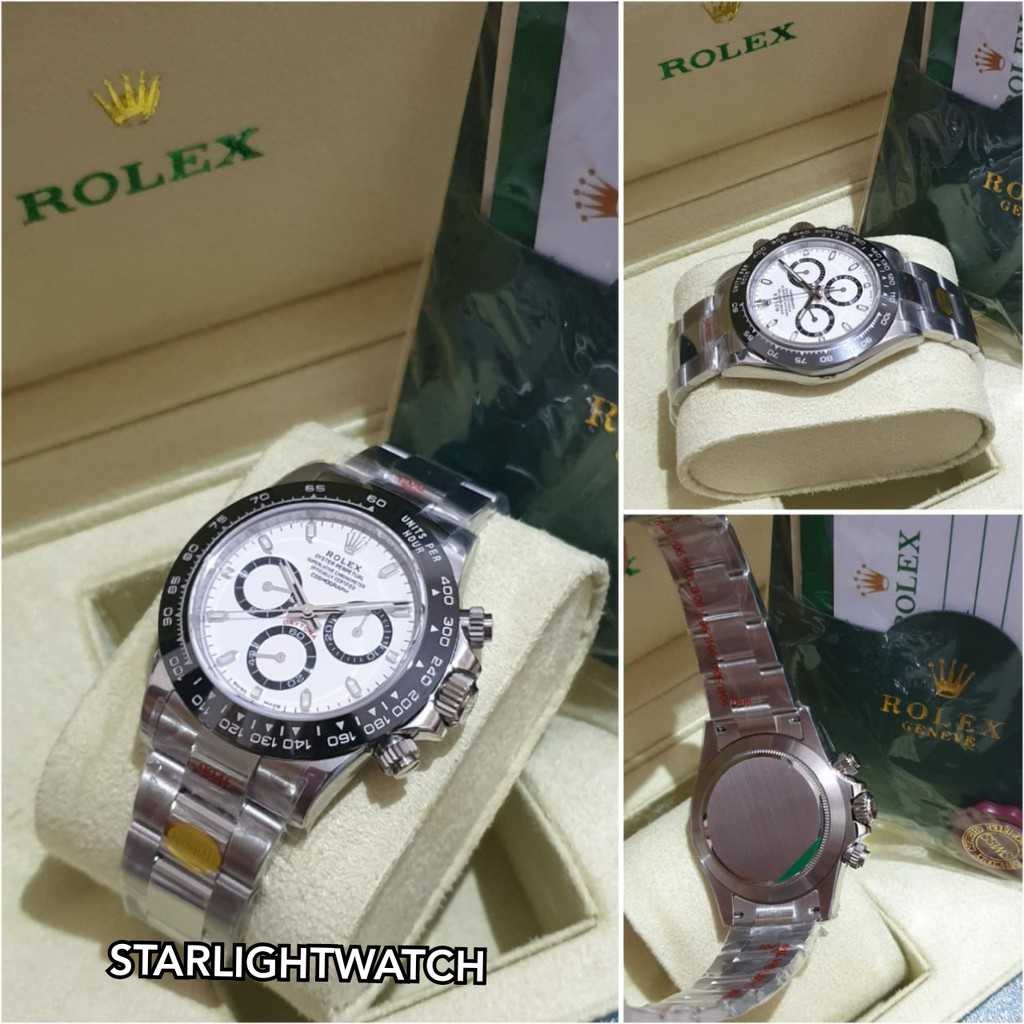 JAM TANGAN PRIA ROLEX DAYTONA MESIN SWISS AUTOMATIC