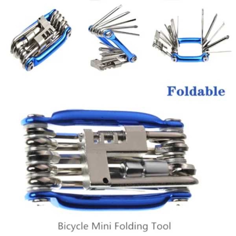 MultiTools 11 in 1 Bicycle Chain Breaker And Repair Tire Kit CXWXC