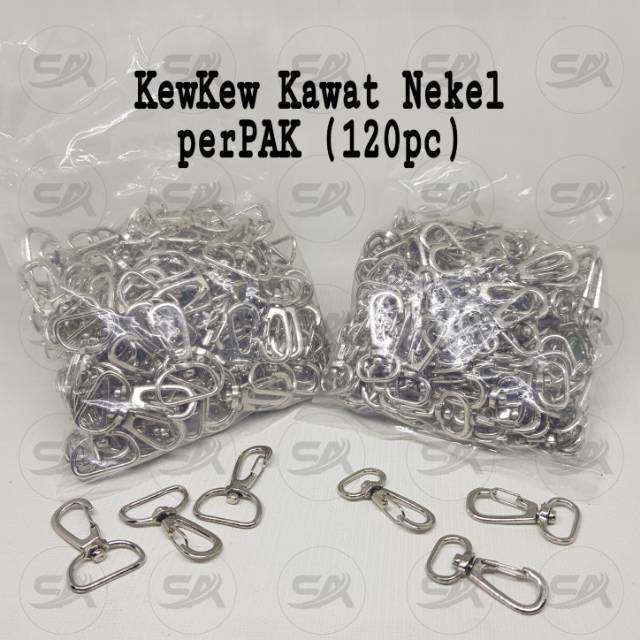 KEWKEW KWT NKL S (BKS) / RING KAITAN TAS KEW-KEW HOOK BESI / PENGAIT TAS / CANTELAN