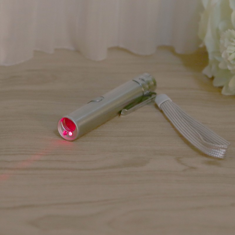 3in1 LED Laser Light Infrared USB Rechargeable UV Torch Pen