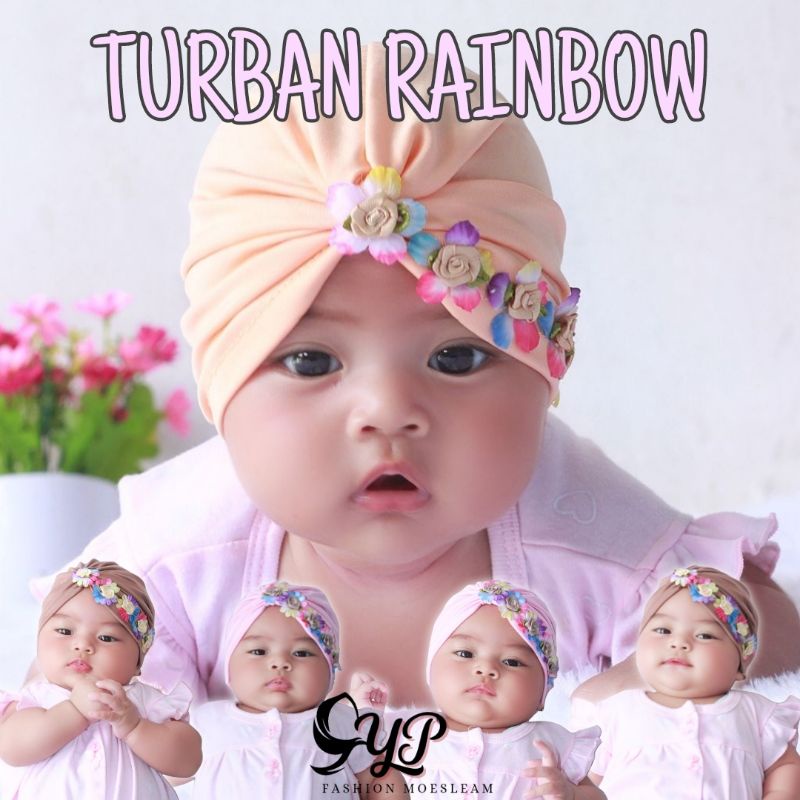 Turban anak bayi Rainbow usia 0-3 th / Baby