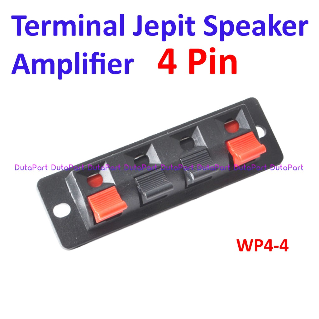 Terminal Jepit 4 Pin Speaker Amplifier Kabel Power Box 4P 4Pin WP4-4