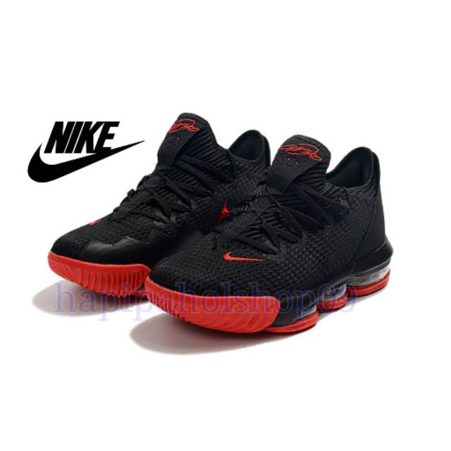 lebron 16 low black red