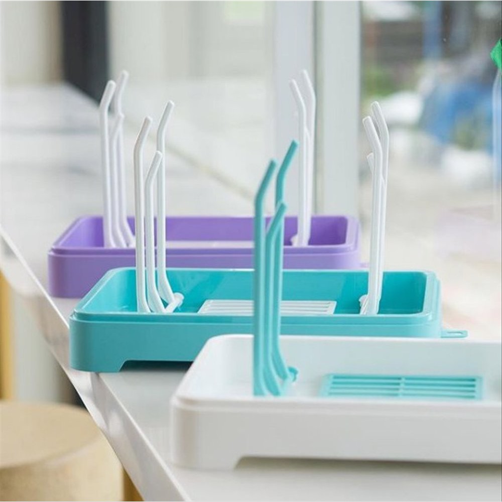 Little Baby FULL SET DRYING RACK - Rak Pengering Botol Susu DENGAN TUTUP / COVER - FDR1218