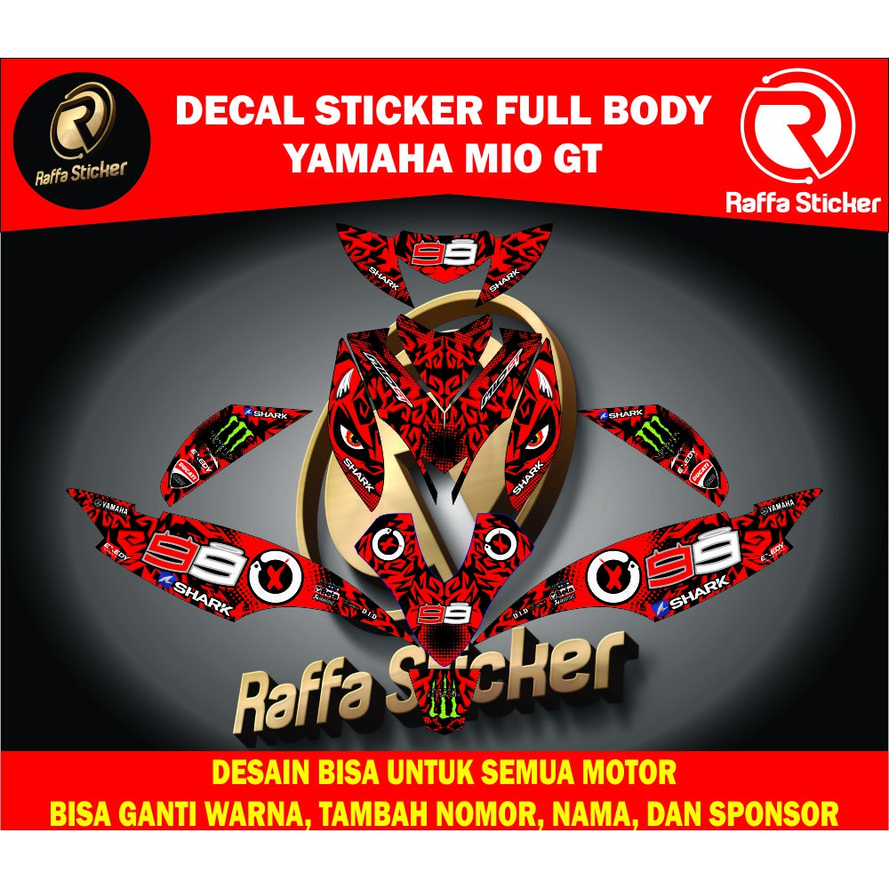 stiker mio gt decal sticker mio gt sticker mio gt dekal sticker mio gt stiker motor mio gt full body