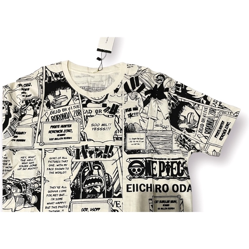 Kaos Distro Printing One Piece Komik Pria Wanita/ Kaos Motif Anime Printing Distro