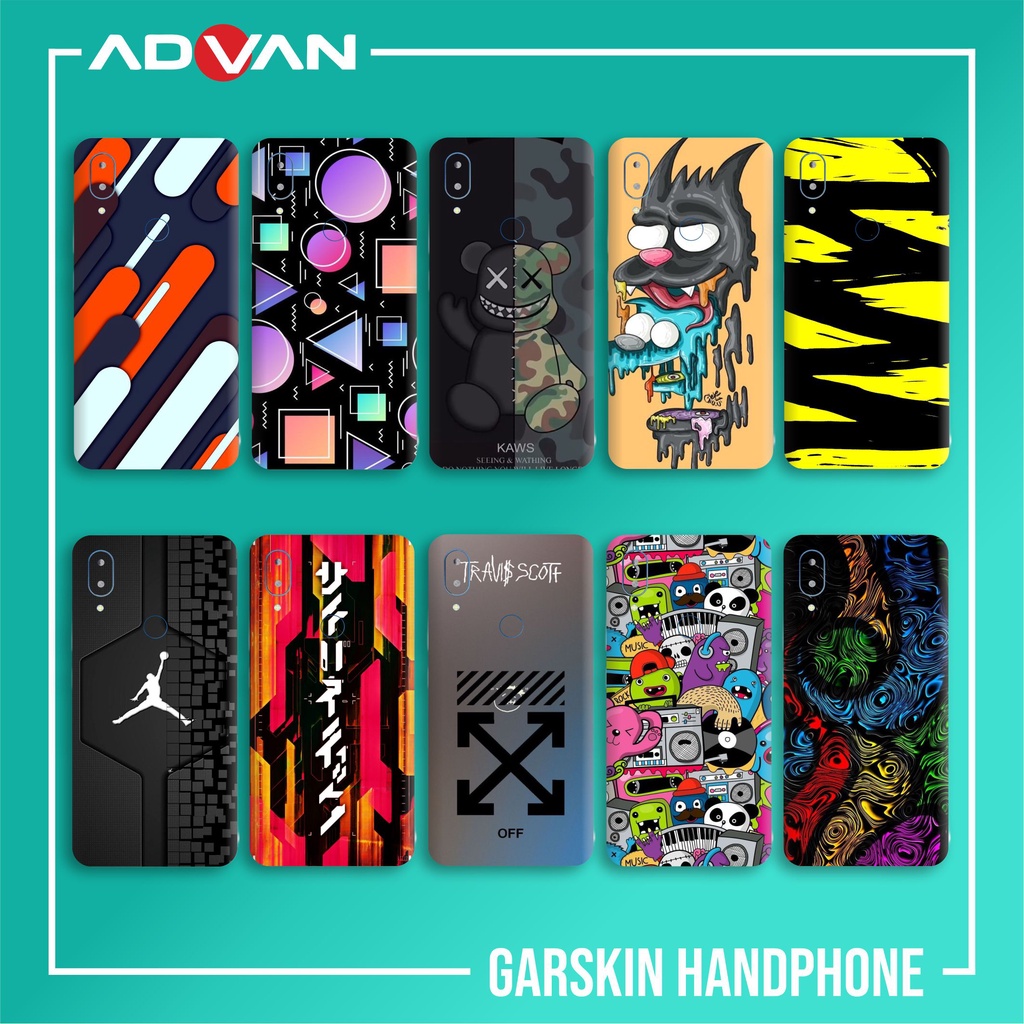 ADVAN G3 PRO SKIN GARSKIN CASE PROTECTOR DAPAT 2 PCS FREE CUSTOM GAMBAR BEBAS BISA COD