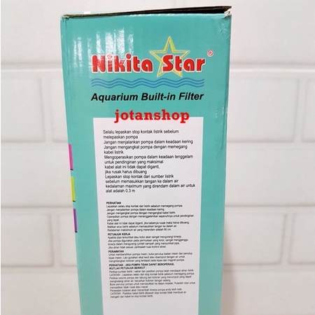 Nikita Star NS 2300F 2300 F built in Filter Mesin Pompa Power Head Aquarium NS2300F