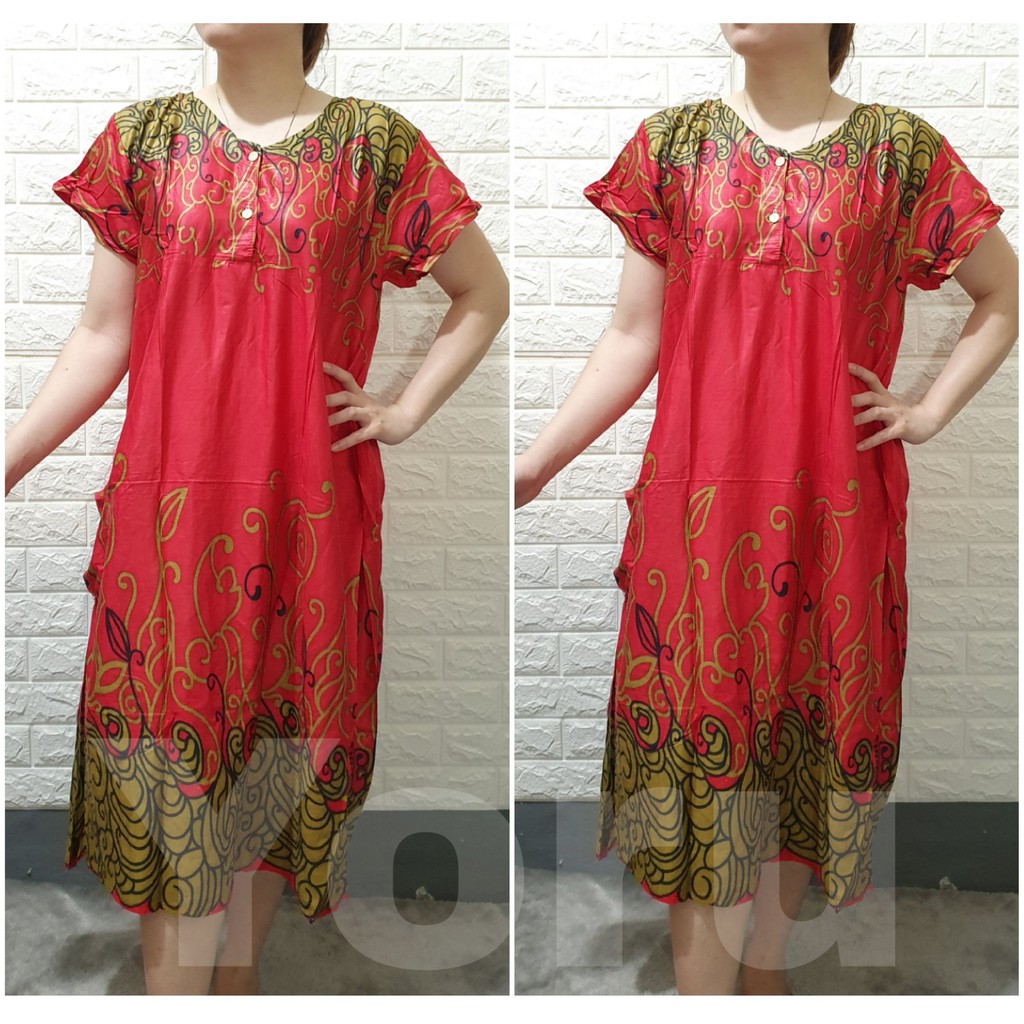 Pamelo Cod D11 Daster Batik jumbo Indonesia RANDOM/baju tidur batik/daster Jumbo/batik murah