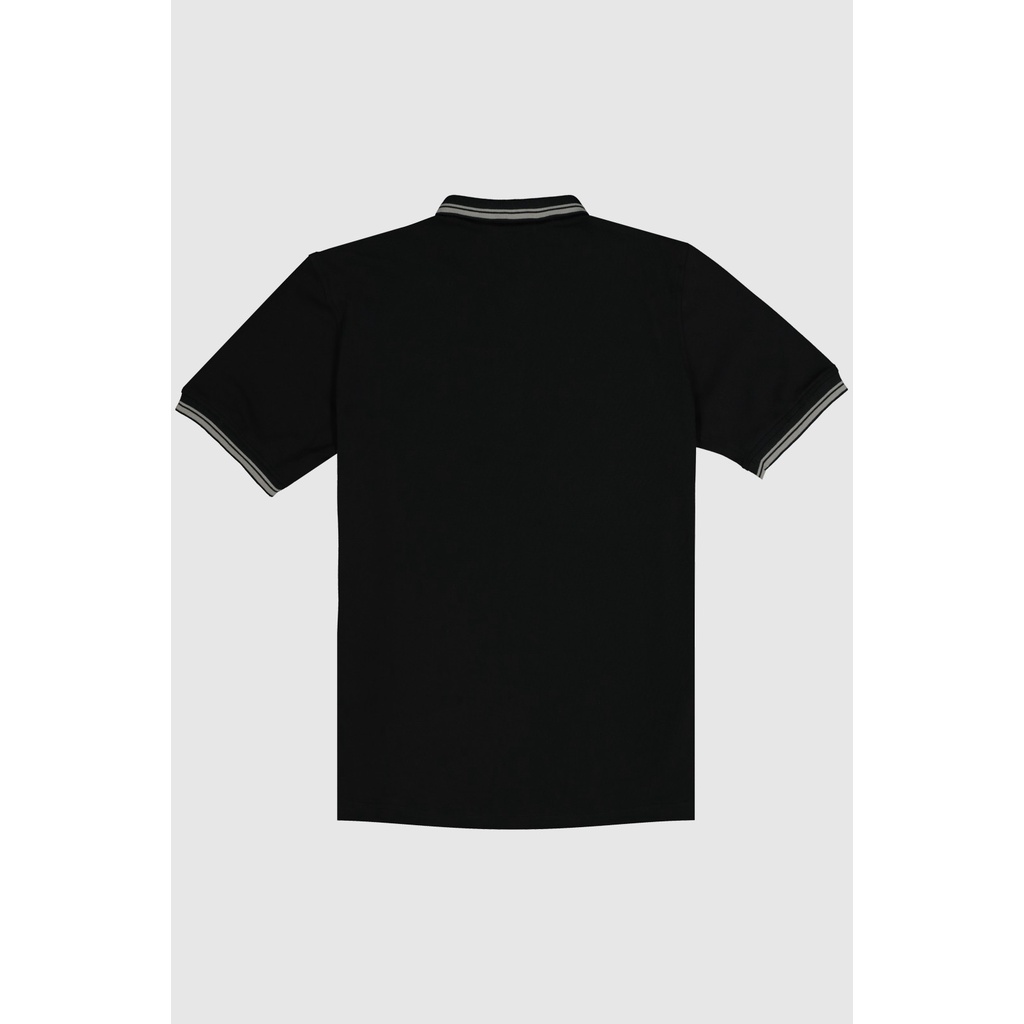 STRIPPED POLO SHIRT (BLACK)