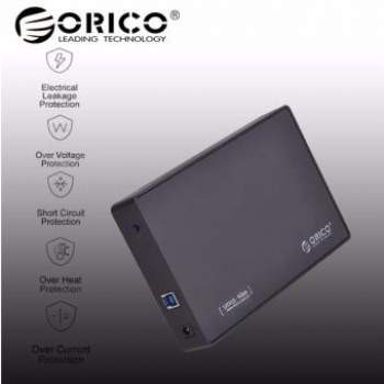 casing harddisk external 3.5 sata usb 3.0 hdd enclosure orico 3588us3