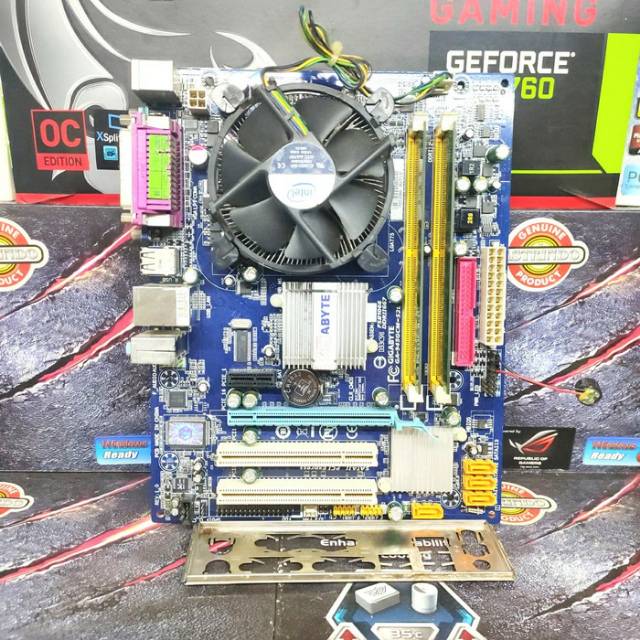 Paket Motherboard Gigabyte i945 RAM 2Gb Processor Intel Core 2 Duo E7500 Bonus Fan Processor