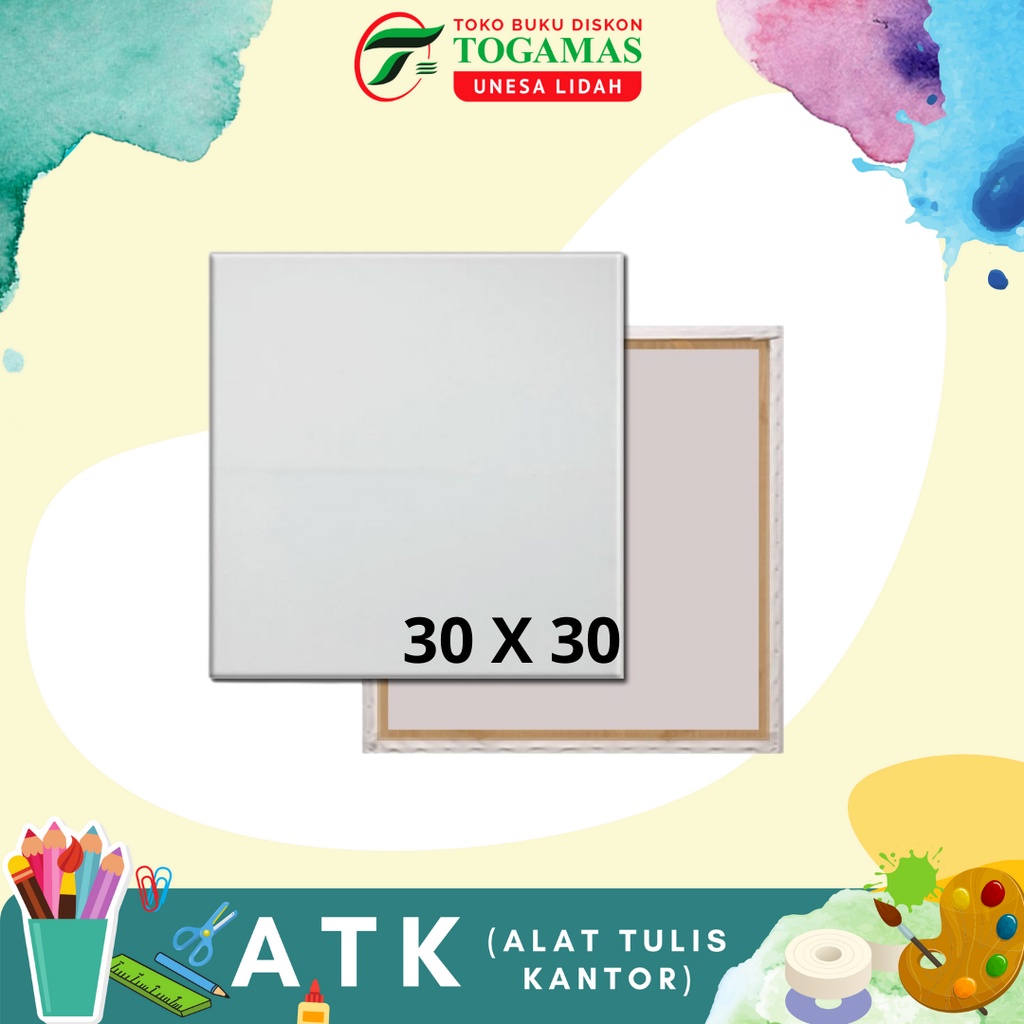

KANVAS LUKIS 30X40 POLOS ATA / READY STOCK