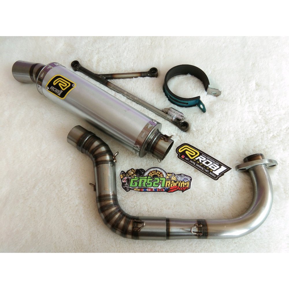 KNALPOT RCB ROB1 MIO 200CC GALVANISH DRAGBIKE Limited