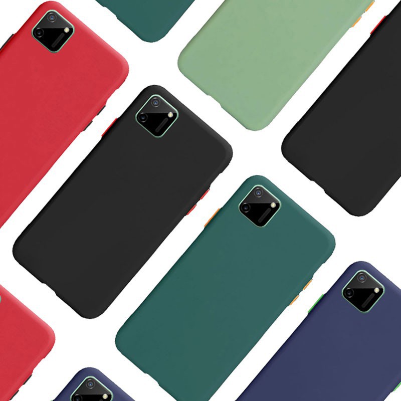 Casing SoftCase Realme C11 POLOS Lembut Warna Warni - dikirim di hari yang sama 