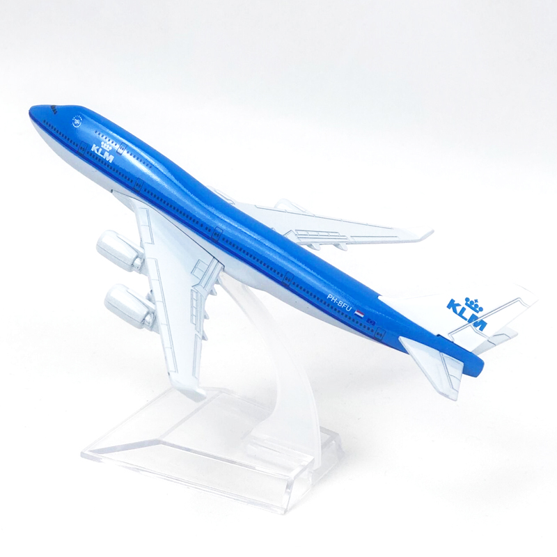 Klm Miniatur Diecast Pesawat Terbang Dutch Airlines Boeing B747 Bahan Metal Alloy