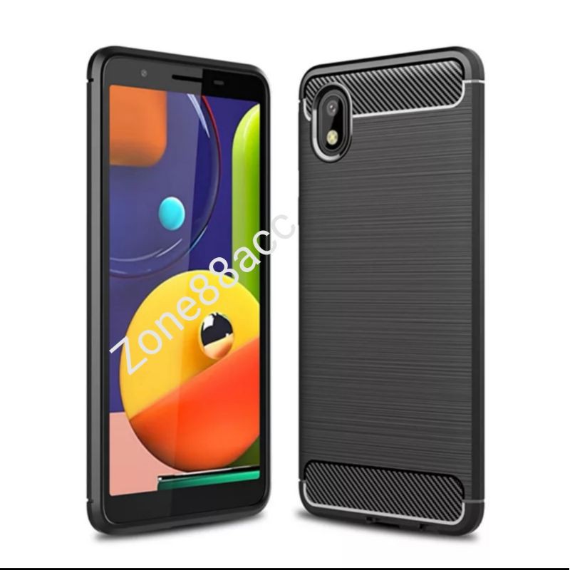 Samsung A01 Core M01 Core Silicon Case Softcase iPAKY Carbon Casing Cover TPU