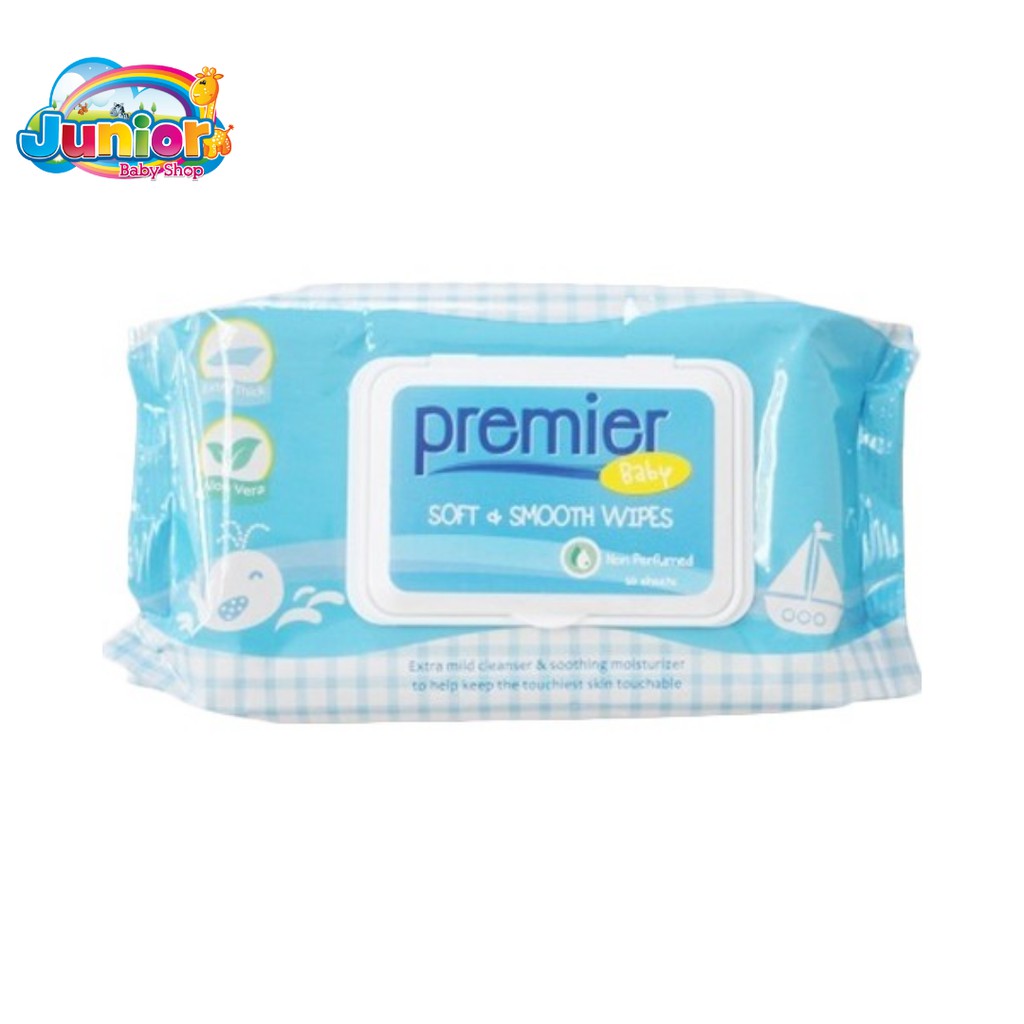 (3Pcs) Premier Soft&amp;Smooth Wipes 50s Non Perfumed